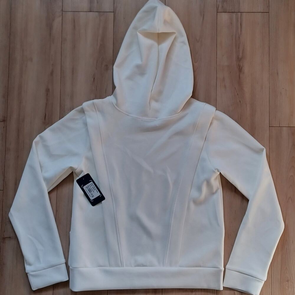 NWT NUX Sleek Fabric Mia Hoodie Coconut M SOLD OUT COLOR - Picture 7 of 11